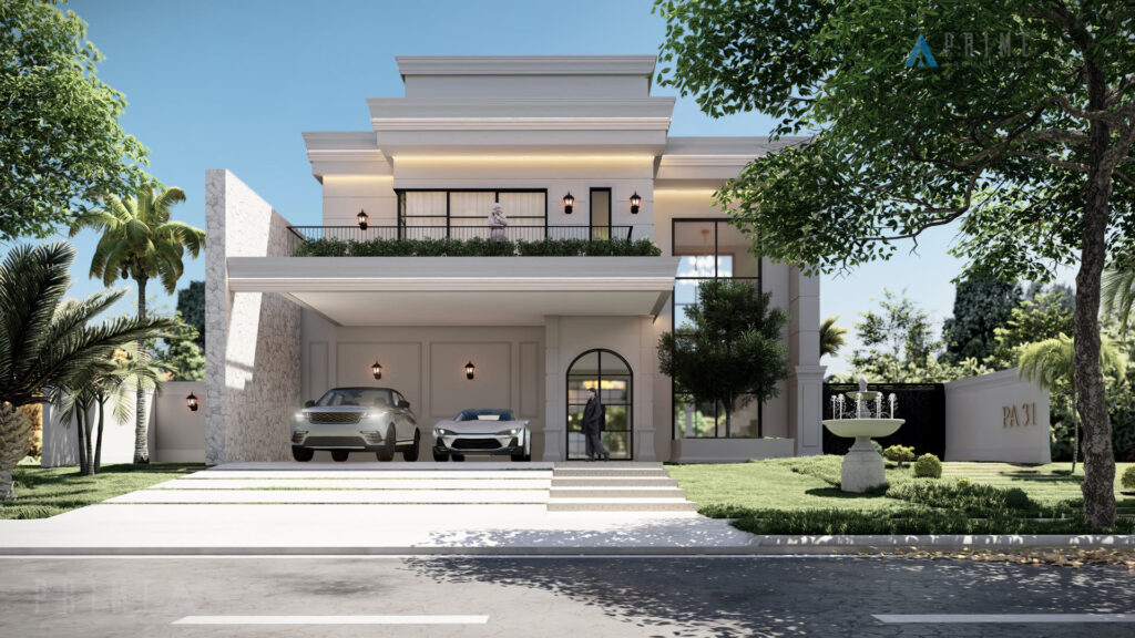 Projeto residencial Prime Arquitetura no Condomínio Saint Charbel em Araçoiaba da Serra — Satomi House — Foto 01