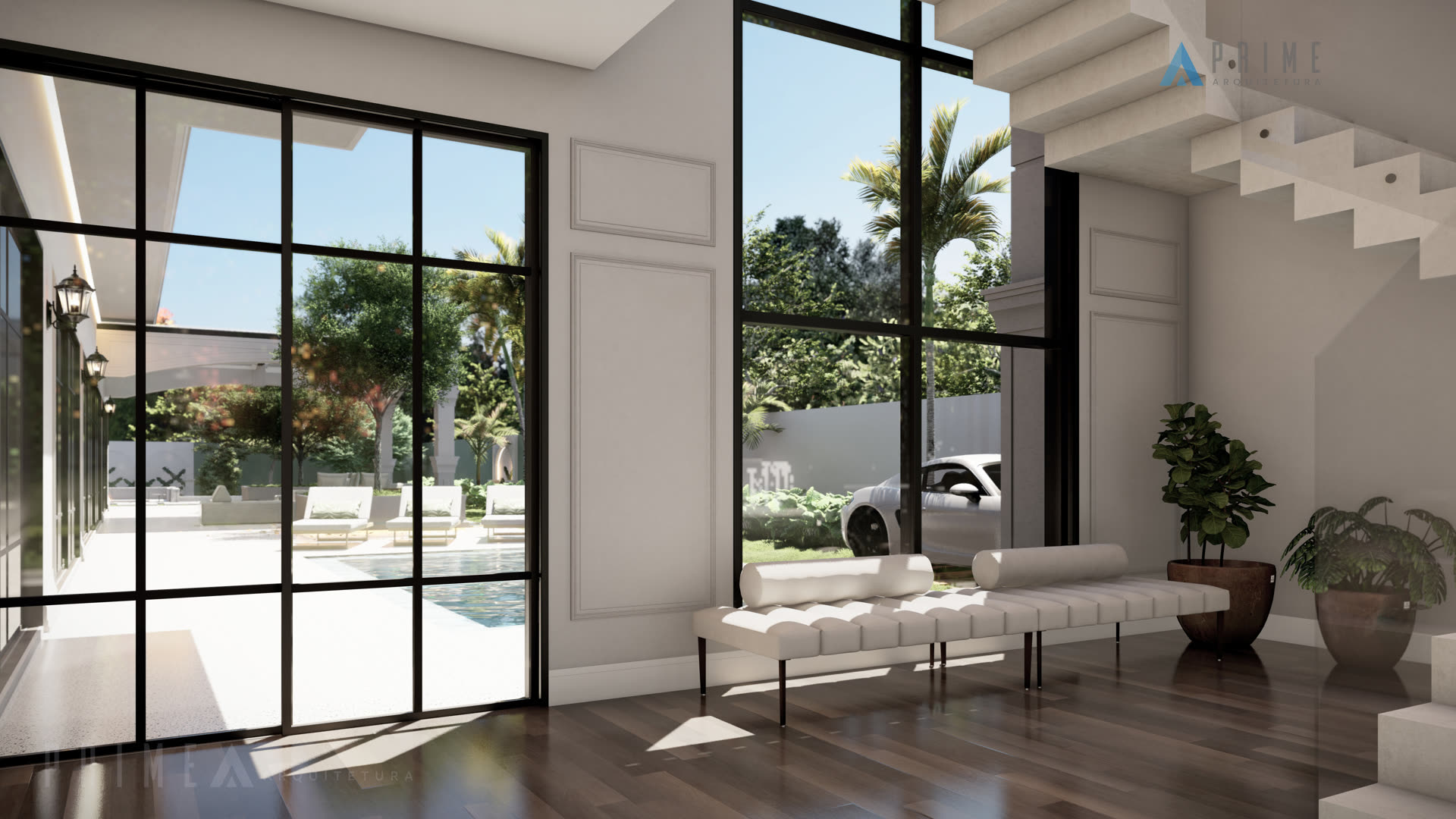 Projeto residencial Prime Arquitetura no Condomínio Saint Charbel em Araçoiaba da Serra — Satomi House — Foto 04