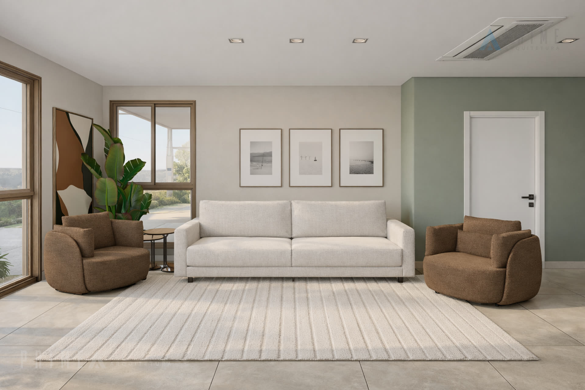 Projeto residencial Prime Arquitetura no Condomínio Jardim Esplendor em Indaiatuba — DRL House — Living Integrado 02