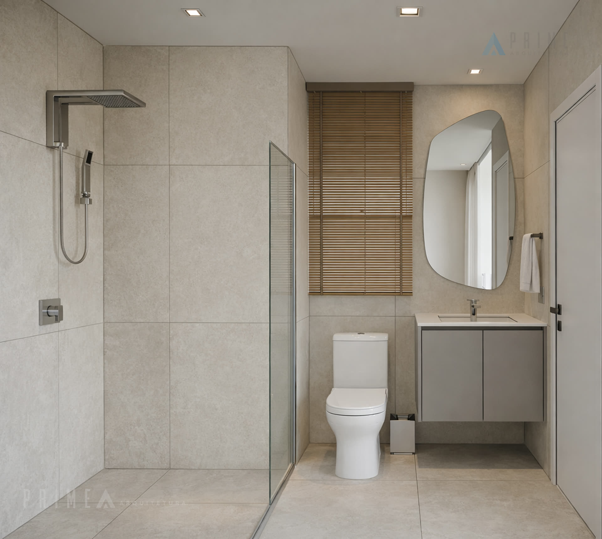 Projeto residencial Prime Arquitetura no Condomínio Jardim Esplendor em Indaiatuba — DRL House — Banho Social 01