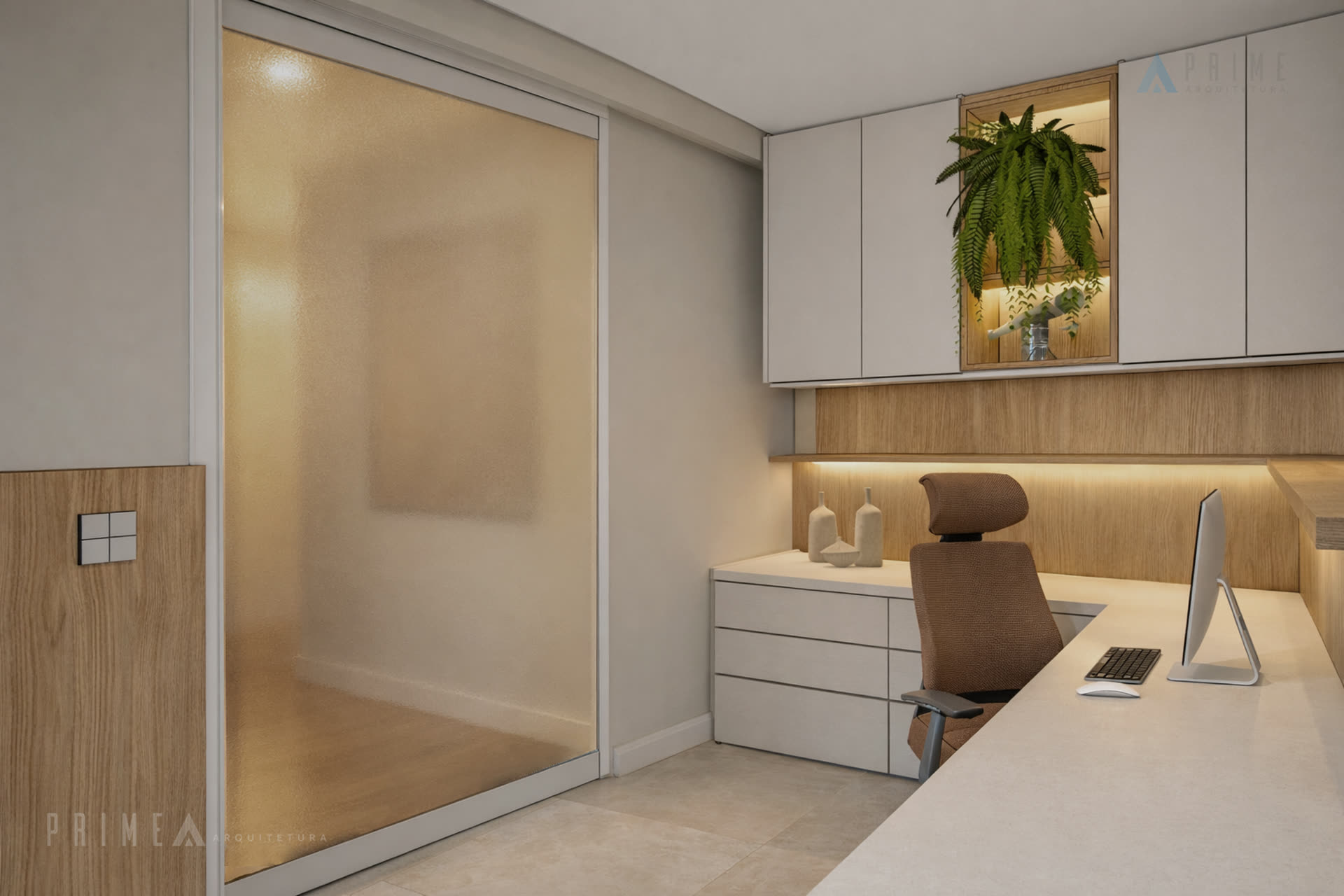 Projeto residencial Prime Arquitetura no Condomínio Jardim Esplendor em Indaiatuba — DRL House — Home Office 02