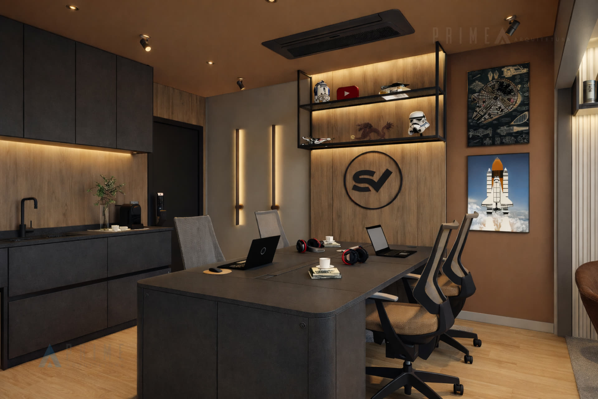 Projeto comercial Prime Arquitetura no Parque Diálogo em São Paulo — LMZ Office — Arquitetura Sao Paulo Tatuape LMZ Office Ambiente 04