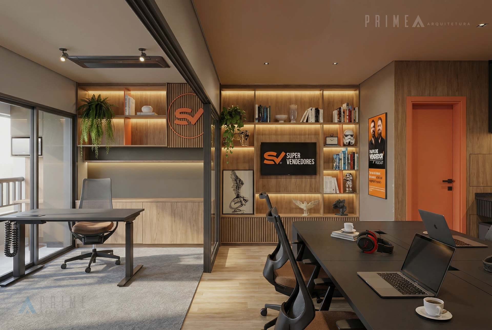 Projeto comercial Prime Arquitetura no Parque Diálogo em São Paulo — LMZ Office — Arquitetura Sao Paulo Tatuape LMZ Office Ambiente 05