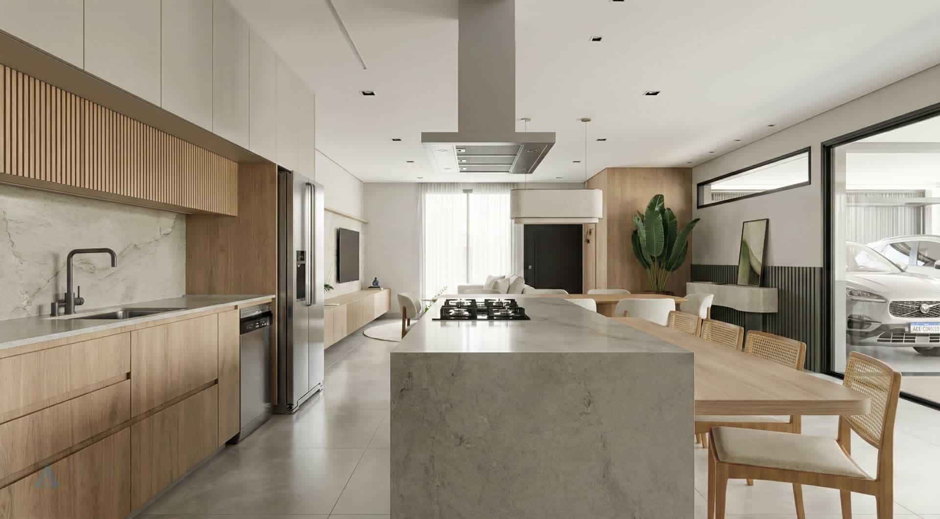 Projeto residencial Prime Arquitetura no Condomínio Bouganville em Sorocaba — DMC II House — Cozinha 04